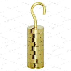 SET OF MASSES, BRASS 100g