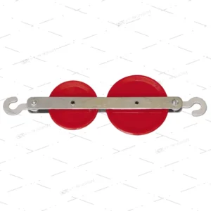 PULLEY-DOUBLE IN LINE PLASTIC