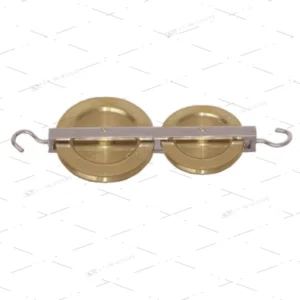 PULLEY-DOUBLE IN LINE BRASS